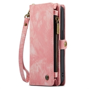iPhone 15 Pro Caseme 2-in-1 Multifunctional Lompakkokotelo - Pinkki