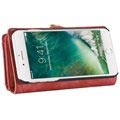 iPhone 7 Plus / iPhone 8 Plus Caseme 2-in-1 lompakkokotelo - Punainen