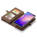 Caseme 2-in-1 Monitoiminen Samsung Galaxy S10 Lompakkokotelo - Ruskea