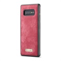 Caseme 2-in-1 Monitoiminen Samsung Galaxy S10+ Lompakkokotelo - Punainen