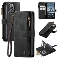 Caseme C30 Monitoiminen iPhone 14 Pro Lompakkokotelo