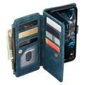 Caseme C30 Monitoiminen iPhone 14 Plus Lompakkokotelo - Sininen