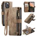 Caseme C30 Monitoiminen iPhone 14 Pro Lompakkokotelo - Ruskea