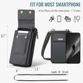 Caseme ME50 Universal Crossbody laukku RFID Protection - 4"-7.3" - Musta