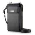 Caseme ME50 Universal Crossbody laukku RFID Protection - 4"-7.3" - Musta