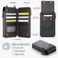 Caseme ME50 Universal Crossbody laukku RFID Protection - 4"-7.3" - Musta