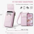 Caseme ME50 Universal Crossbody laukku RFID Protection - 4"-7.3" - vaaleanpunainen