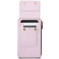 Caseme ME50 Universal Crossbody laukku RFID Protection - 4"-7.3" - vaaleanpunainen