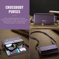Caseme Me30 3-in-1 Crossbody puhelinlaukku - 4"-7.5" - violetti