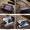 Caseme Me30 3-in-1 Crossbody puhelinlaukku - 4"-7.5" - violetti