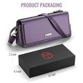 Caseme Me30 3-in-1 Crossbody puhelinlaukku - 4"-7.5" - violetti