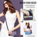 Caseme Me30 3-in-1 Crossbody puhelinlaukku - 4"-7.5" - violetti