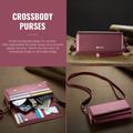Caseme Me30 3-in-1 Crossbody puhelinlaukku - 4"-7.5" - punainen