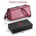 Caseme Me30 3-in-1 Crossbody puhelinlaukku - 4"-7.5" - punainen