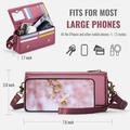 Caseme Me30 3-in-1 Crossbody puhelinlaukku - 4"-7.5" - punainen