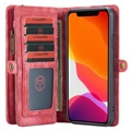 CaseMe 2-in-1 Monitoiminen iPhone 11 Pro Lompakkokotelo - Punainen