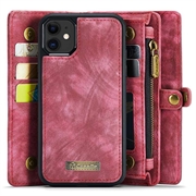 Caseme 2-in-1 Multifunctional iPhone 11 Lompakkokotelo - Punainen