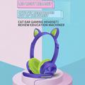 Cat Ears AKZ-020 langalliset kuulokkeet lapsille / pelikuulokkeet mikrofonilla - Vauvan sininen
