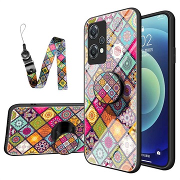 Ruutukuviollinen OnePlus Nord CE 2 Lite 5G Hybridikotelo - Värikäs Mandala