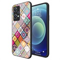 Ruutukuviollinen OnePlus Nord CE 2 Lite 5G Hybridikotelo - Värikäs Mandala