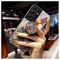 Checkered Pattern Samsung Galaxy S21 Ultra 5G Hybridikotelo - Värikäs Mandala