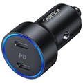 Choetech Dual-Port USB-C PD Autolaturi - 36W - Musta