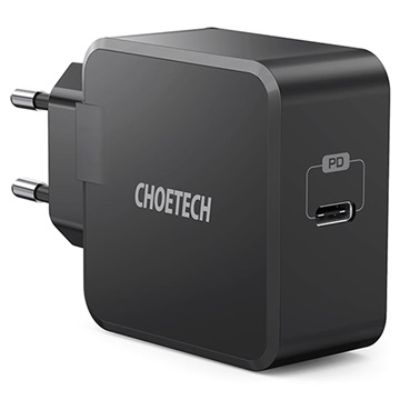 Choetech USB-C Power Delivery Seinälaturi - 30W - Musta
