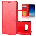 Samsung Galaxy Note8 Classic Lompakkokotelo - Punainen
