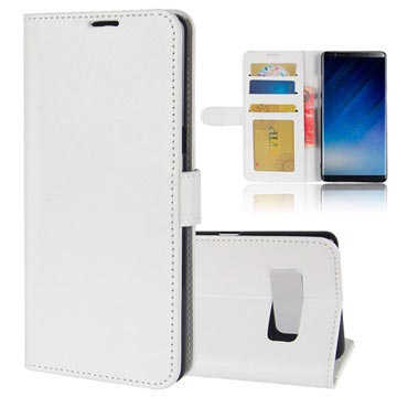 Samsung Galaxy Note8 Classic Lompakkokotelo - Valkoinen