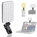 Clip-On LED Selfie-valo matkapuhelimeen ja kannettavaan tietokoneeseen, esim. iPhone, MacBookiin