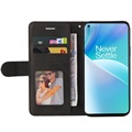 Bi-Color Series OnePlus Nord 2T Lompakkokotelo - Musta