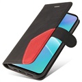 Bi-Color Series OnePlus Nord 2T Lompakkokotelo - Musta