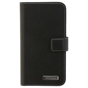 Samsung Galaxy Xcover 4s, Galaxy Xcover 4 Commander Elite Book Kotelo - Musta