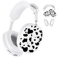 Lehmäkuvioinen 3-in-1-suojapakkaus AirPods Maxille - Valkoinen / Musta