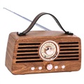 Creative Retro FM Radio Bluetooth Kaiutin - Ruskea
