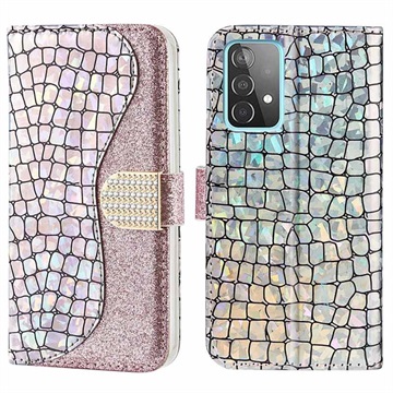 Croco Bling Series Samsung Galaxy A52 5G, Galaxy A52s Lompakkokotelo