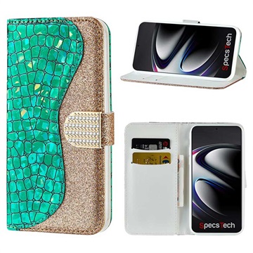 Croco Bling Series Samsung Galaxy S21 Ultra 5G Lompakkokotelo