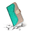 Croco Bling Series Samsung Galaxy S21 Ultra 5G Lompakkokotelo