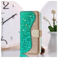 Croco Bling Series Samsung Galaxy S21 Ultra 5G Lompakkokotelo