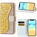 Croco Bling Series iPhone 13 Lompakkokotelo