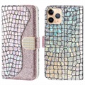 Croco Bling Series iPhone 13 Pro Lompakkokotelo