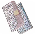 Croco Bling Series iPhone 13 Pro Lompakkokotelo