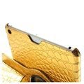 iPad Air Pyörivä Smart Nahkakotelo - Krokotiili - Kultainen