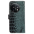 Crocodile OnePlus 11 Lompakkomallinen Nahkakotelo kanssa RFID