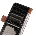 Crocodile Samsung Galaxy Xcover6 Pro Lompakkomallinen Nahkakotelo kanssa RFID - Musta