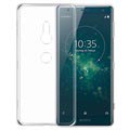 Crystal Anti-Slip Sony Xperia XZ2 TPU Suojakuori - Läpinäkyvä