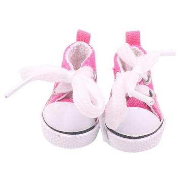 Söpöt Mini Lace-Up tennarit Labubulle 17cm - Hot Pinkki