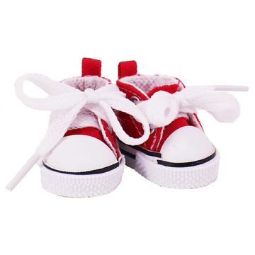 Söpö Mini Lace-Up Sneakers for Labubu 17cm - Punainen