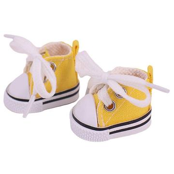 Söpöt Mini Lace-Up tennarit Labubulle 17cm - Keltainen