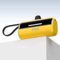 Cyke X3 Lightning Power Bank w.USB-C, USB-A kaapelit - 5000mAh - Keltainen